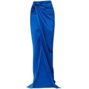 Balenciaga Maxi Skirts Blue, Dam