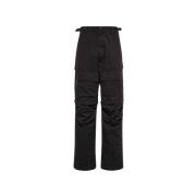 Balenciaga Svarta Baggy Tailored Byxor i Ull Black, Herr