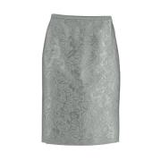 Burberry Polyester Byxor-Shorts-Kjolar, Blommönstrad Pennkjol Green, D...
