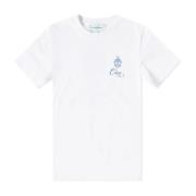 Casablanca Tryckt Bomull T-shirt - Vit White, Herr