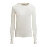 Guess Pull fin Elinor Långärmad Topp White, Dam