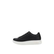 Guess Låga Toppar Läderblandade Sneakers Black, Herr