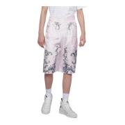 John Richmond Multifärgade Tryckta Bermuda Shorts Multicolor, Herr