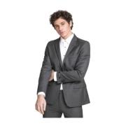 Karl Lagerfeld Antracitgrå Kostymjacka Gray, Herr