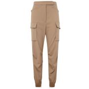 Max Mara Kamel Cargo Byxor Brown, Dam