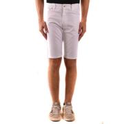 Moschino Bermudaöarna Denim Shorts White, Herr