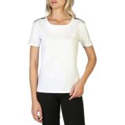 Moschino Kvinnors Kortärmad Rundhalsad T-Shirt White, Dam