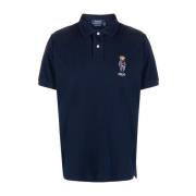Polo Ralph Lauren Klassisk Polo Shirt med Ribbad Krage Blue, Herr