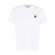 Golden Goose Vit Bomull T-shirt med Logotyp White, Dam