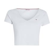 Tommy Jeans T-Shirts White, Dam