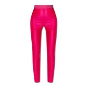 Versace Jeans Couture Leggings med logotyp Pink, Dam