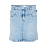 Levete Room Denim Uppgraderingskjol Blue, Dam