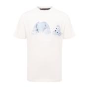 Palm Angels Lyxig T-shirt med björnmotiv White, Herr