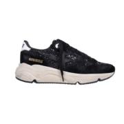 Golden Goose Glitter Upper Running Sole Sneakers Black, Herr