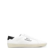 Saint Laurent Vita Sneakers med Swen Inskrift White, Herr