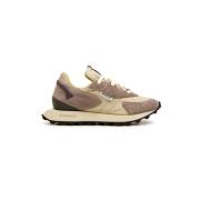 RUN OF Beige Låga Sneakers för Kvinnor Beige, Dam