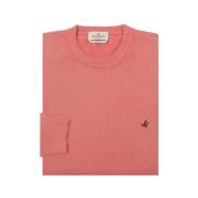 Brooksfield Bomull Crewneck Pullover Red, Herr