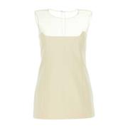 Khaite Ivory Bomullsblandning Top White, Dam