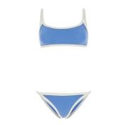 Lisa Marie Fernandez Tvåfärgad crepe bikini Multicolor, Dam