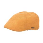 Stetson Linne Herringbone Cap med UV-skydd Orange, Herr