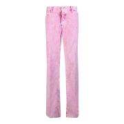 Dsquared2 Rosa Velvet Corduroy Jeans för Män Pink, Herr