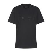 Givenchy Svart T-shirt med strass Black, Dam