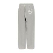 Stella McCartney Sweatpants med logotyp Gray, Dam