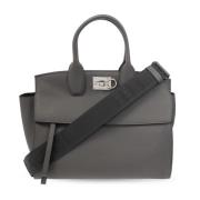 Salvatore Ferragamo ‘Studio Large’ shopper väska Gray, Dam