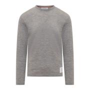 Thom Browne Ull Jersey LS Tee Gray, Herr