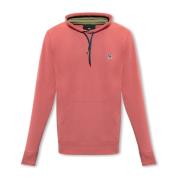 PS By Paul Smith Hoodie med lapp Pink, Herr