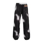 Heron Preston Svarta Blur Spray Trackpants Black, Herr