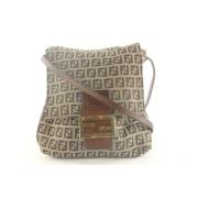 Fendi Vintage Pre-owned Canvas fendi-vskor Brown, Dam