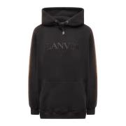 Lanvin Side Curb Hoodie Black, Herr