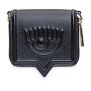 Chiara Ferragni Collection Svart plånbok med avtagbar kedja Black, Dam