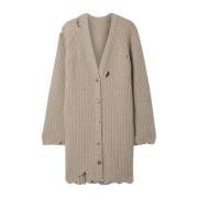 Khaite Sliten Cardigan Beige, Dam