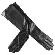 Handskbutiken Long Gloves Black, Dam