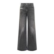 Givenchy Wide Jeans Black, Dam