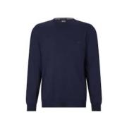 Hugo Boss Stilren Crewneck Sweater Uppgradering Blue, Herr