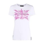 John Richmond T-Shirt, Klisk Stil White, Dam