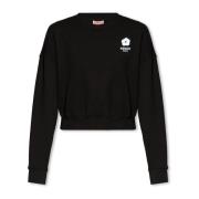 Kenzo Sweatshirt med logotyp Black, Dam