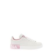 Dolce & Gabbana Vita Logo Low-Top Sneakers White, Dam