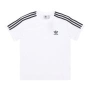 Adidas Randig T-shirt för kvinnor White, Dam