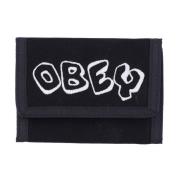 Obey Block Tri Fold Plånbok - Svart Black, Herr