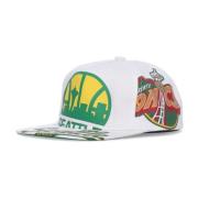 Mitchell & Ness NBA In Your Face Cap White, Herr