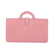 Marni Rosa Läderplånbok med Kedjehandtag Pink, Dam