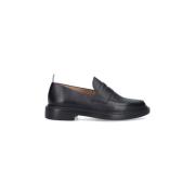 Thom Browne Svarta platta skor för kvinnor Black, Herr