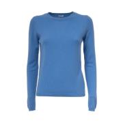 Aspesi Cashmere Crewneck Sweater Blue, Dam