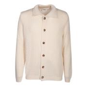 Lardini Elegant it Cardigan för Män White, Herr