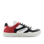Emporio Armani Sneakers med logotyp Red, Herr