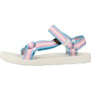 Teva Bekväma platta sandaler för kvinnor Pink, Dam